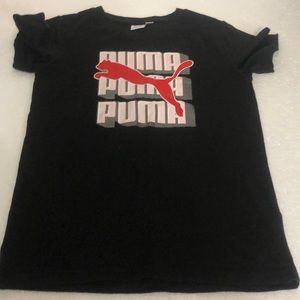 Puma kids black t shirt - M 10-12